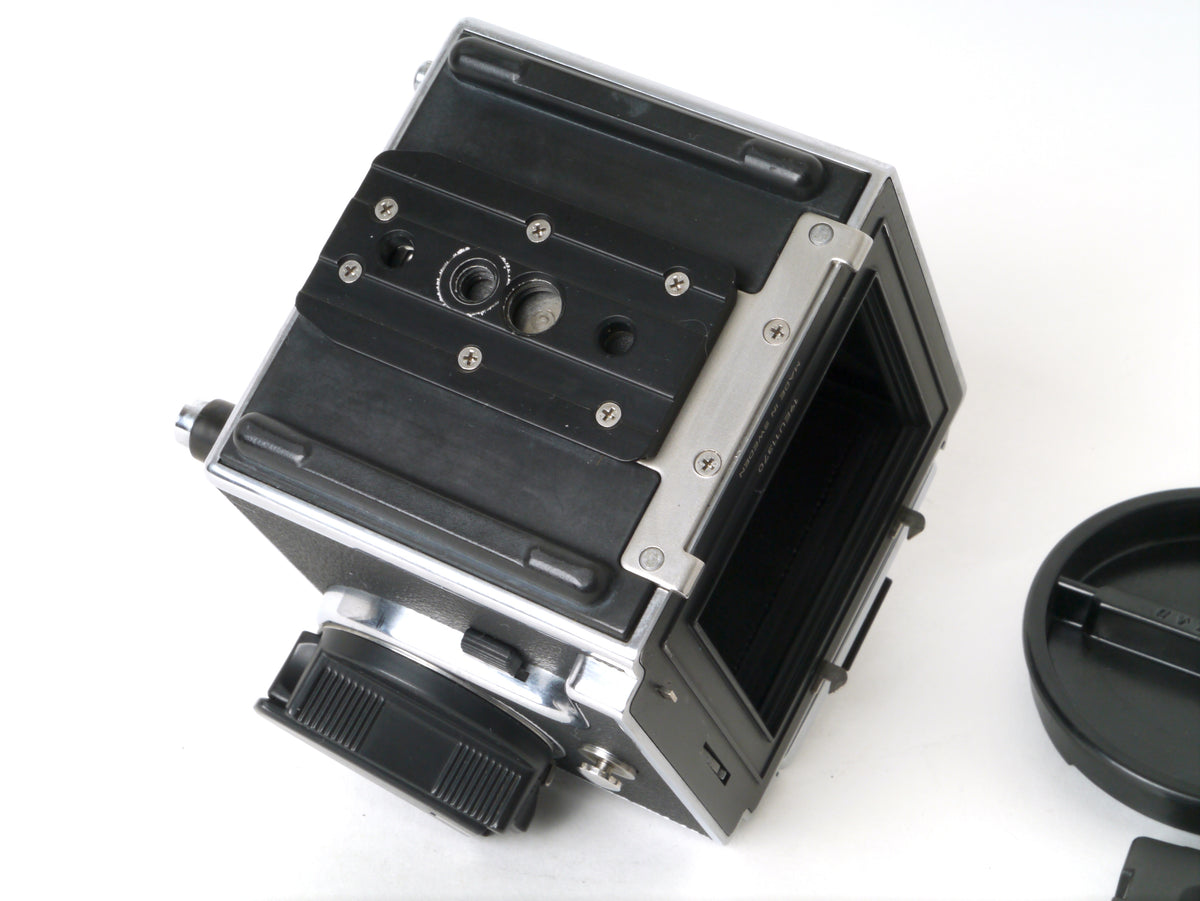 Hasselblad 503CW Gehäuse, Silber, mit Lichtschacht und A12 Magazin – Sehr gut