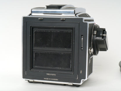 Hasselblad 503CW Gehäuse, Silber, mit Lichtschacht und A12 Magazin – Sehr gut