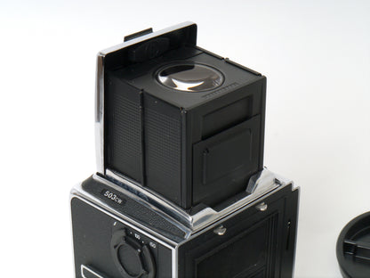 Hasselblad 503CW Gehäuse, Silber, mit Lichtschacht und A12 Magazin – Sehr gut