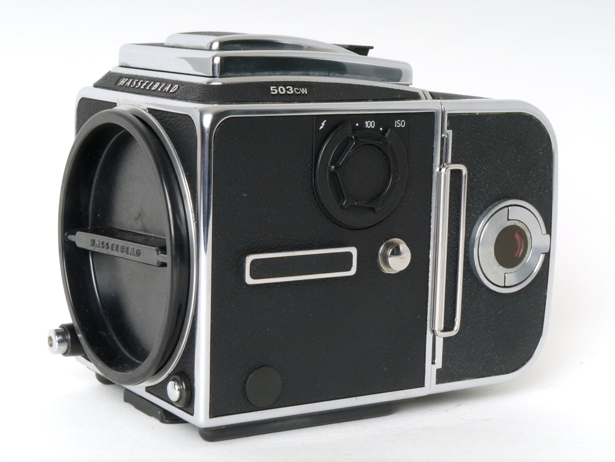 Hasselblad 503CW Gehäuse, Silber, mit Lichtschacht und A12 Magazin – Sehr gut