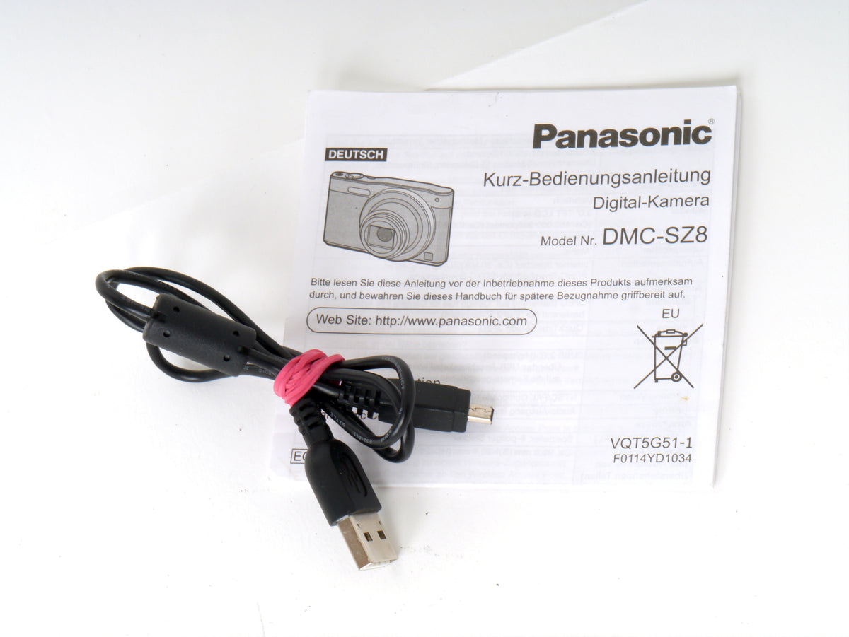 Panasonic Lumix DMC-SZ8 Digitalkamera, Schwarz – Gut